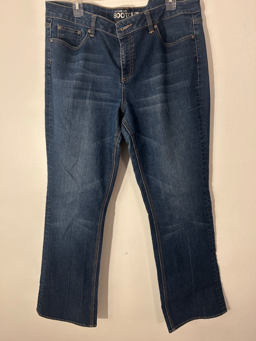 New York & Company Dark Blue Bootcut Jeans